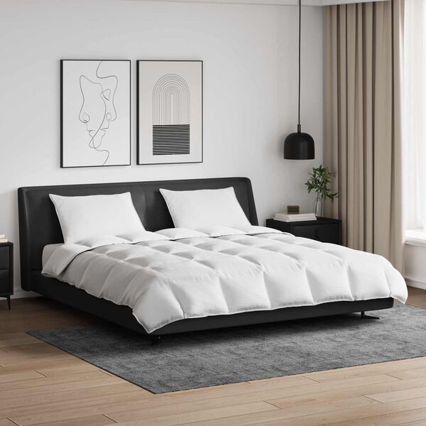 vidaXL Set deka s jastukom 3 pcs Bijelo Perje