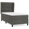 vidaXL Box spring krevet s madracem tamnosivi 80 x 200 cm bar&scaron;unasti