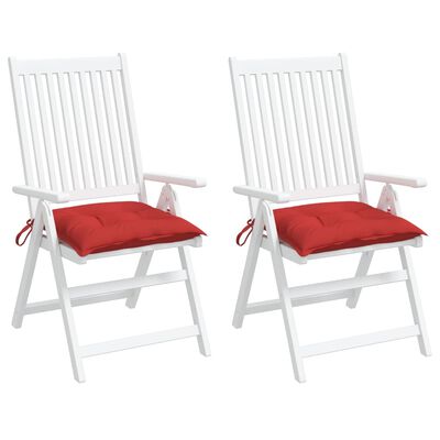 vidaXL Jastuci za stolice 2 kom crveni 40 x 40 x 7 cm tkanina Oxford