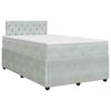 vidaXL Boxspring krevet s madracem Svjetlosiva 120 x 190 cm Bar&scaron;un