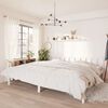 vidaXL Okvir za krevet od borovine bijeli 180 x 200 cm Super King