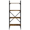 vidaXL Regal za knjige 4 razine boja hrasta 56x31,5x138,5 cm drveni