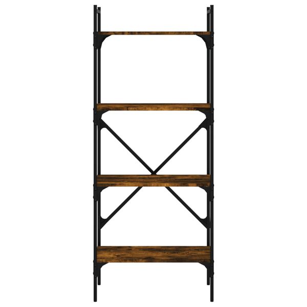 vidaXL Regal za knjige 4 razine boja hrasta 56x31,5x138,5 cm drveni