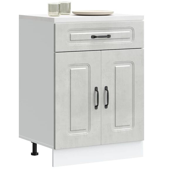 vidaXL Donji kuhinjski ormarić Kalmar boja betona konstruirano drvo