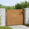 vidaXL Vrtna vrata 100x100 cm Corten čelik