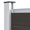 vidaXL Panel za ogradu WPC 95 x 186 cm crni