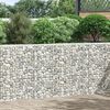 vidaXL Trapezna gabionska gredica od pocinčanog čelika 150x20x100 cm
