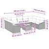 vidaXL Sjedeća garnitura za vrt s pohranom Smeđa i krem poliratan