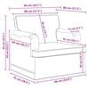 vidaXL Sofa 2 pcs Krema 144 x 80 x 85 cm tkanina