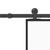 vidaXL Klizna vrata s priborom 90 x 205 cm od ESG stakla i aluminija