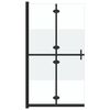 vidaXL Sklopiva pregrada za tu&scaron; napola matirano staklo ESG 70 x 190 cm