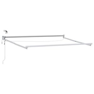 vidaXL Električni sklopivi okvir tende Bijeli 2,5 x 2 m Aluminij