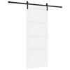 vidaXL Klizna vrata 86 x 211 cm Konstruirano drvo Bijela i crna