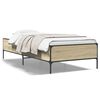 vidaXL Okvir za krevet boja hrasta 100x200cm konstruirano drvo i metal