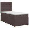 vidaXL Boxspring krevet s madracem Tamno smeđa 90 x 200 cm Tkanina