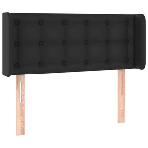 vidaXL Uzglavlje s u&scaron;ima crno 83x16x78/88 cm od umjetne kože