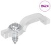 vidaXL LED Trake za sponice 12 pcs *Transparent*an 23,8 x 7,3 x 4,3 mm