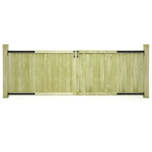 vidaXL Vrtna vrata 2 kom od impregnirane borovine 300 x 100 cm