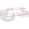 vidaXL 6-dijelni set vrtnih sofa od impregnirane borovine s jastucima