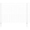 vidaXL Ograda s postovima Srebrno 1,6 x 25 m Čelik