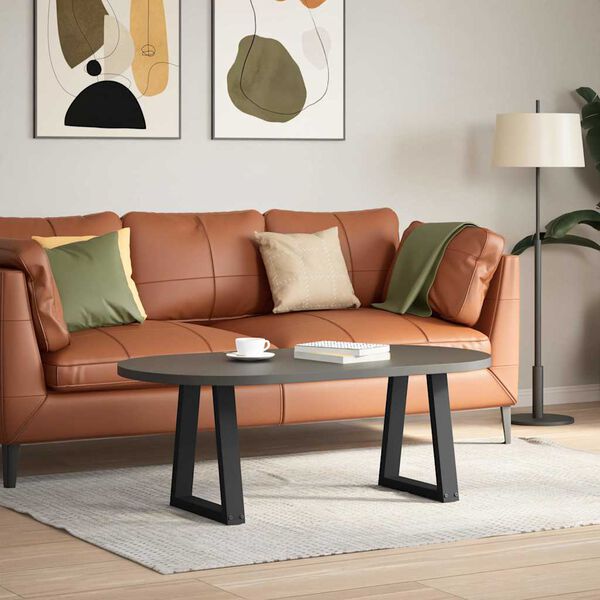 vidaXL Noge za klub stolić V-oblika 2 kom Crne 28 x (42-43,3) cm Čelik