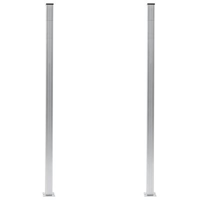 vidaXL Stupovi za ogradu 2 kom aluminijski 185 cm