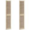 vidaXL Ormarna vrata s vratima 2 pcs Prirodna 201 x 2,1 x 39,5 cm