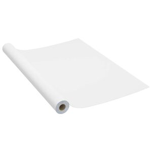 vidaXL Samoljepljiva folija za namje&scaron;taj bijela 500 x 90 cm PVC