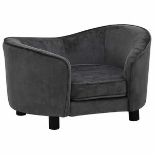 vidaXL Sofa za pse tamnosiva 69 x 49 x 40 cm pli&scaron;ana