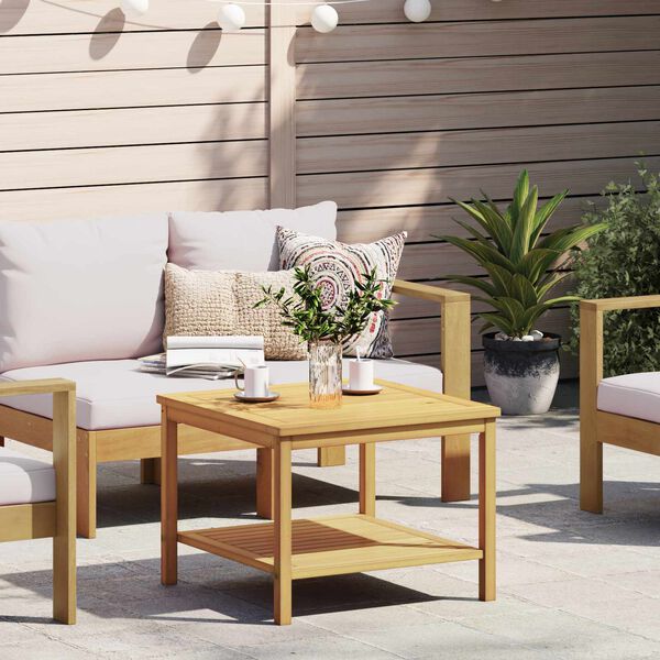 vidaXL Bocni stol Prirodna nafta 60 x 60 x 45 cm Čvrsto drvo akacije