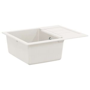 vidaXL Umivaonik Bijelo 620 x 500 mm 80% kvarc i 20% smola