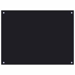 vidaXL Kuhinjska za&scaron;tita od prskanja crna 80 x 60 cm kaljeno staklo