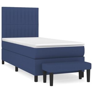 vidaXL Krevet s oprugama i madracem plavi 80x200 cm od tkanine