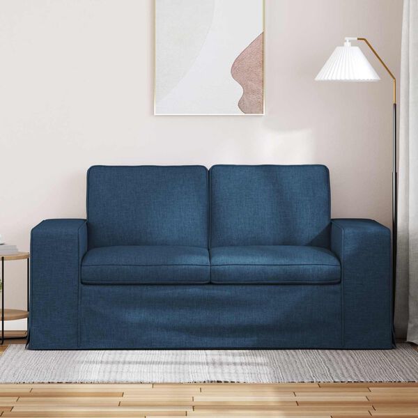 vidaXL Sofa Plava 162 x 80 x 82 cm tkanina