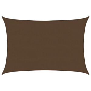 vidaXL Jedro za za&scaron;titu od sunca 160 g/m&sup2; smeđe 5 x 6 m HDPE