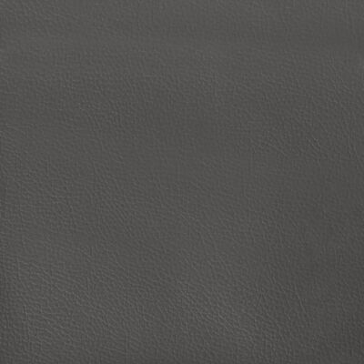 vidaXL Madrac s džepičastim oprugama sivi 100x200x20cm od umjetne kože
