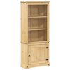 vidaXL Visoka komoda Corona 74 x 38 x 170 cm od masivne borovine