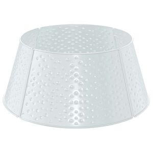 vidaXL Suknja za božićno drvce U obliku sto&scaron;ca Bijela &Oslash; 62 x 25 cm