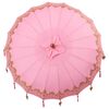 vidaXL Baline&scaron;ki Parasol Ružičasta 185 x 185 x 260 cm