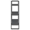 vidaXL Ormarić za knjige s 3 razine sivi 80x30x105 cm masivna borovina