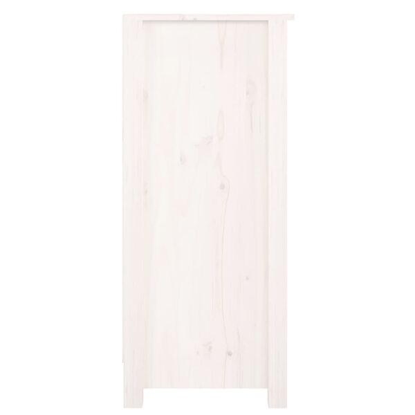 vidaXL Komoda bijela 70 x 35 x 80 cm od masivne borovine
