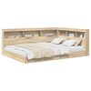 vidaXL Krevet s policama sonoma hrast 140 x 200 cm Konstruirano drvo