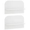 vidaXL Zidna polica 2 kom. Bijela 60 x 13,5 x 37,5 cm Prerađeno drvo