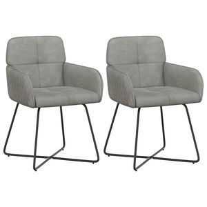 vidaXL Trpezarijske stolice 2 pcs Bar&scaron;un Svjetlosiva 59 x 56,5 x 86 cm
