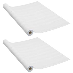 vidaXL Samoljepljive folije za vrata 2 kom bijelo drvo 210 x 90 cm PVC