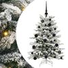 vidaXL Umjetno božićno drvce s nogom Bijelo 120 cm PE i PVC