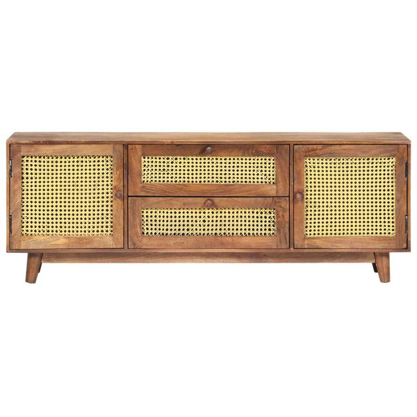 vidaXL TV ormarić 124 x 29 x 45 cm od masivnog drva manga