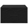 vidaXL Noćni ormar Zidne Crni hrast 35 x 35 x 20 cm Konstruirano drvo
