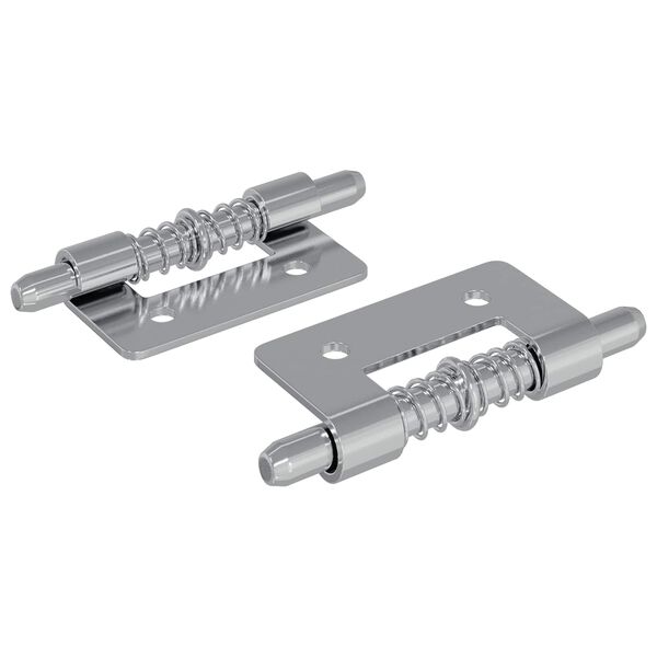 vidaXL Zasun 2 pcs Srebrno 46 x 17 x 1,2 mm Čelik