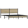 vidaXL Metalni okvir kreveta bez madraca boja hrasta sonome 180x200 cm